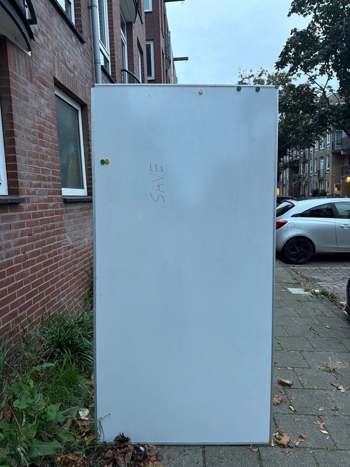 Gratis whiteboard, 2m — snel weg, Diversen, Ophalen, Gebruikt, Whiteboard