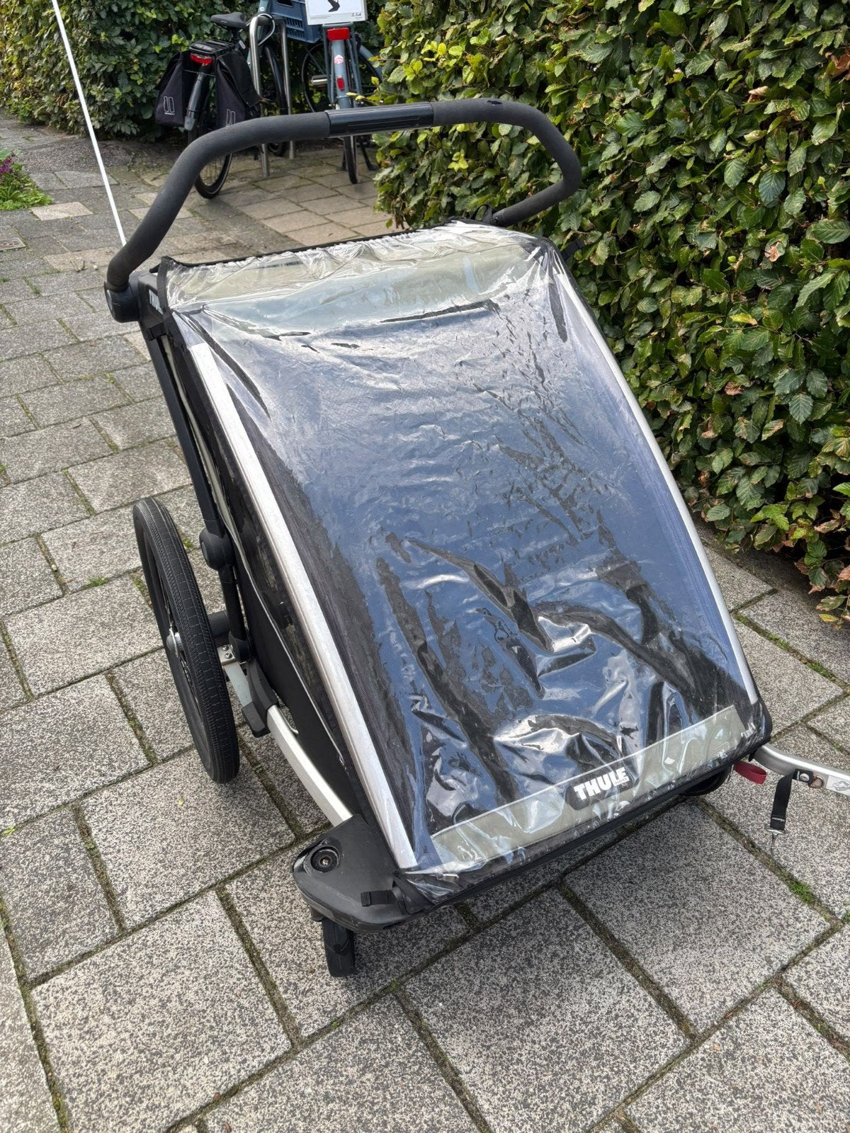 Thule Chariot Lite Double – Green – complete set, Ophalen, Gebruikt, Opvouwbaar, 20 tot 40 kg