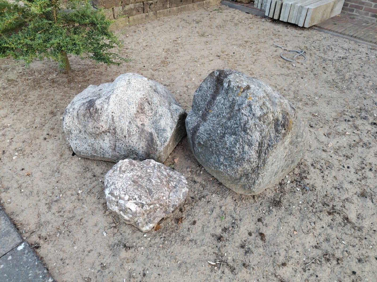 Zwerfkeien 3 stuks, Ophalen