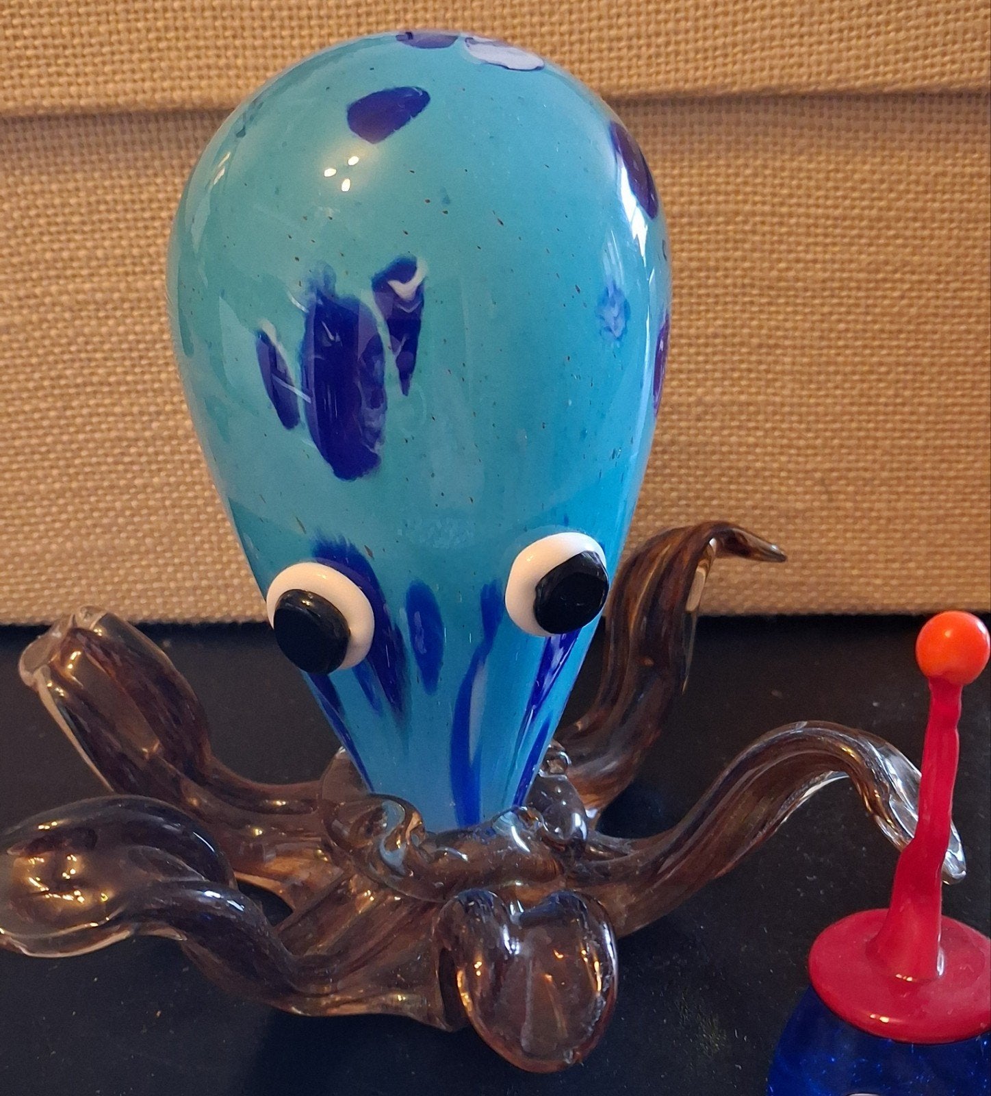 Glazen beeldjes: octopus, uil en muizen, Antiek en Kunst, Ophalen of Verzenden