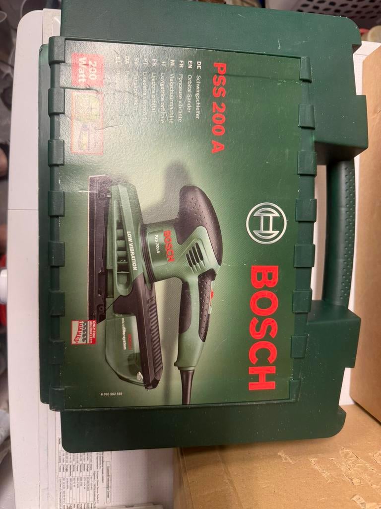Bosch schuurmachine, Ophalen of Verzenden, Gebruikt, Minder dan 600 watt, Vlakschuurmachine