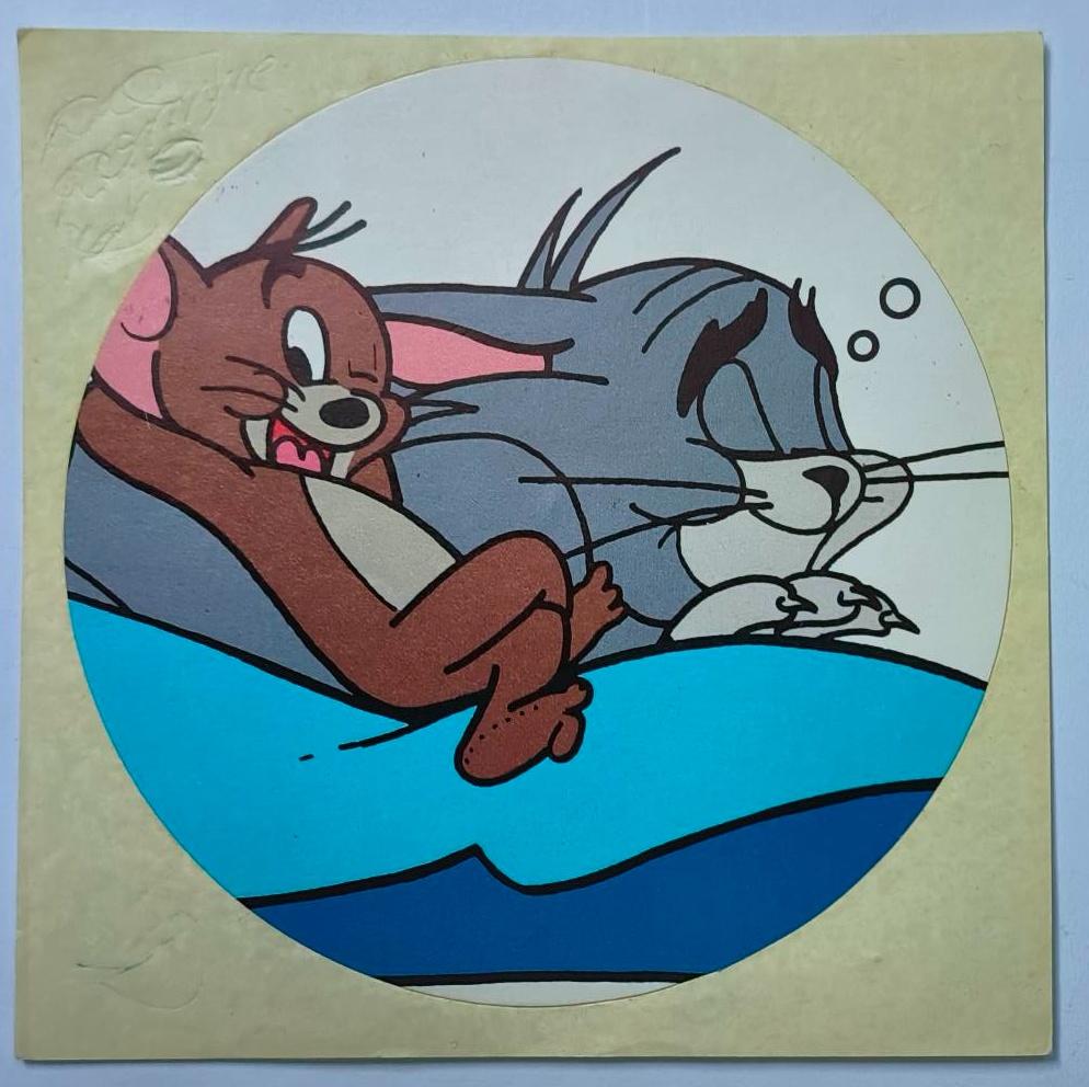 Sticker Tom & Jerry nr.3, Verzamelen, Ophalen of Verzenden, Zo goed als nieuw, Strip of Tekenfilm