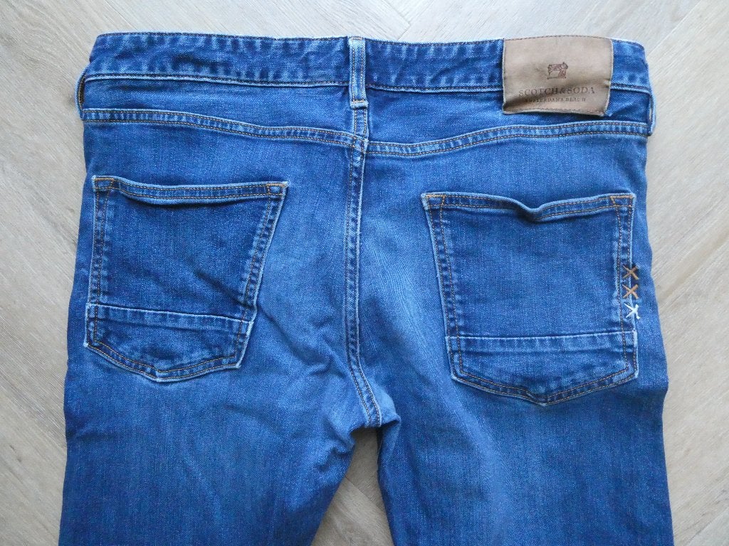 Mooie Scotch & Soda spijkerbroek, Ralston maat 32-32, Blauw, W32 (confectie 46) of kleiner, Ophalen of Verzenden, Zo goed als nieuw