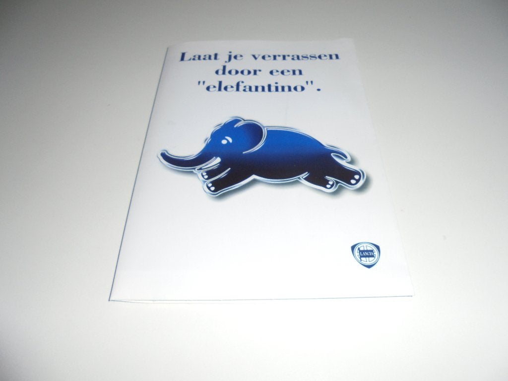 brochure Lancia Ypsilon Elefantino, Ophalen of Verzenden, Nieuw, Overige merken