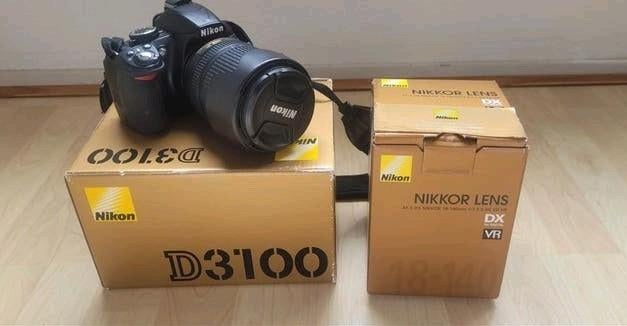 Nikon D3100 spiegelreflexcamera met Nikkor 18-140mm lens, Ophalen of Verzenden, Gebruikt, Spiegelreflex, Nikon