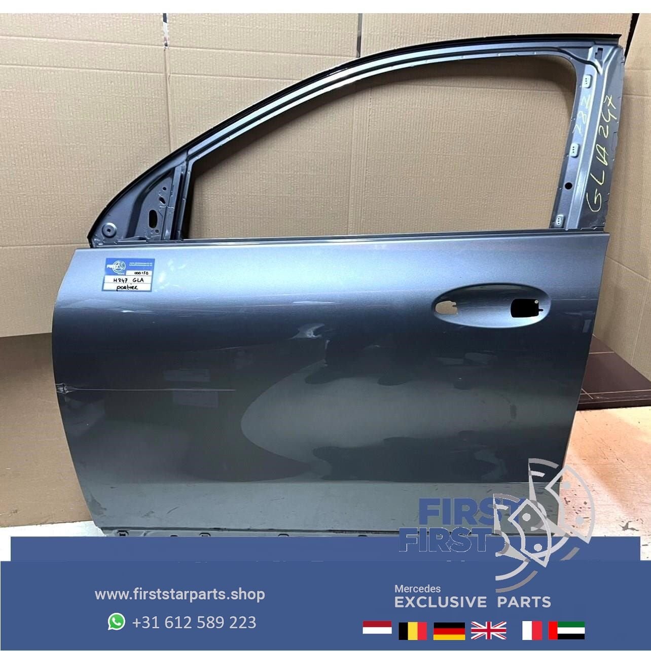 H247 GLA DEUR PORTIER GRIJS LINKS VOOR Mercedes GLA Klasse 2, Gebruikt, -, Deur, Voor