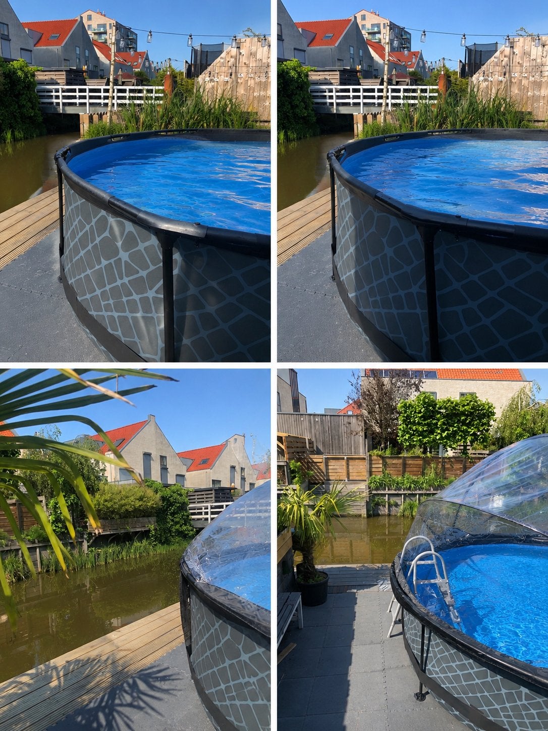 Exit Toys Opzetzwembad met Koepel - Zo goed als nieuw, Tuin en Terras, Zwembaden, Ophalen, 80 tot 120 cm, Rond, 300 cm of meer