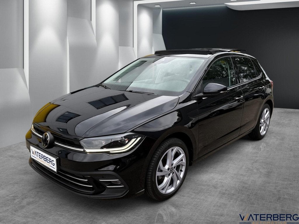Volkswagen Polo 1.0 TSI Style*Pano*Carplay*LED IQ Lights*ACC, Auto's, Gebruikt, Euro 6, Zwart, Bedrijf