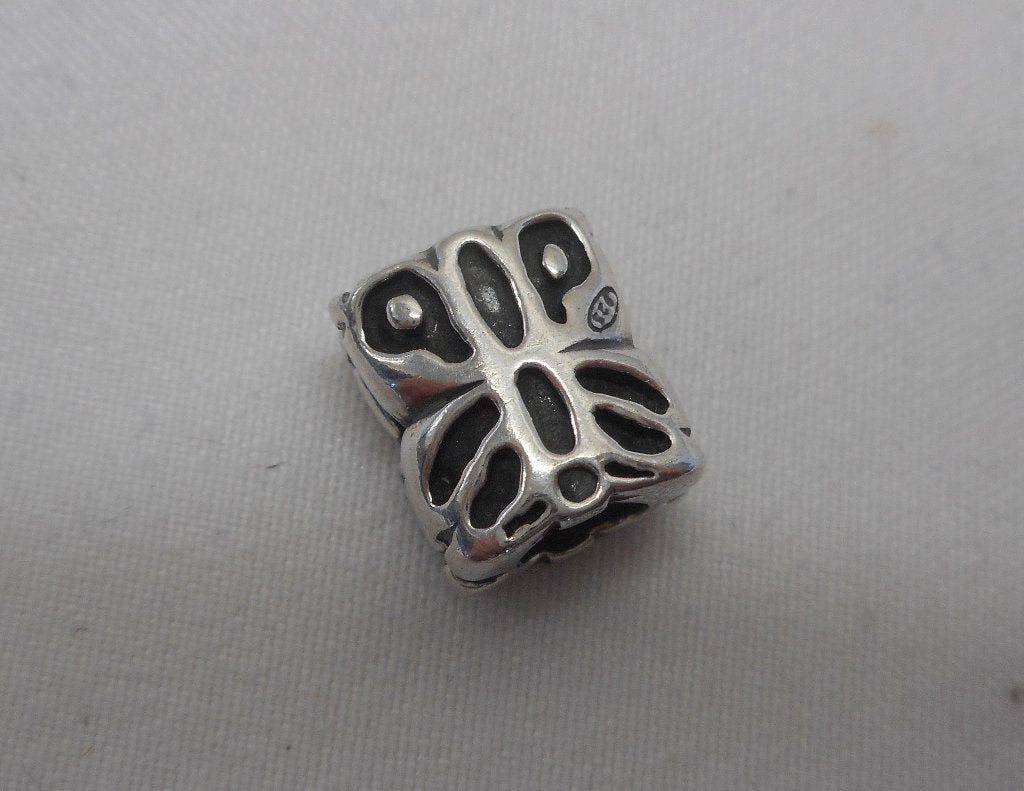 Zilveren royale Tedora bedel vlinder nr.1409, Verzenden, Zo goed als nieuw, Tedora, 1 bedel