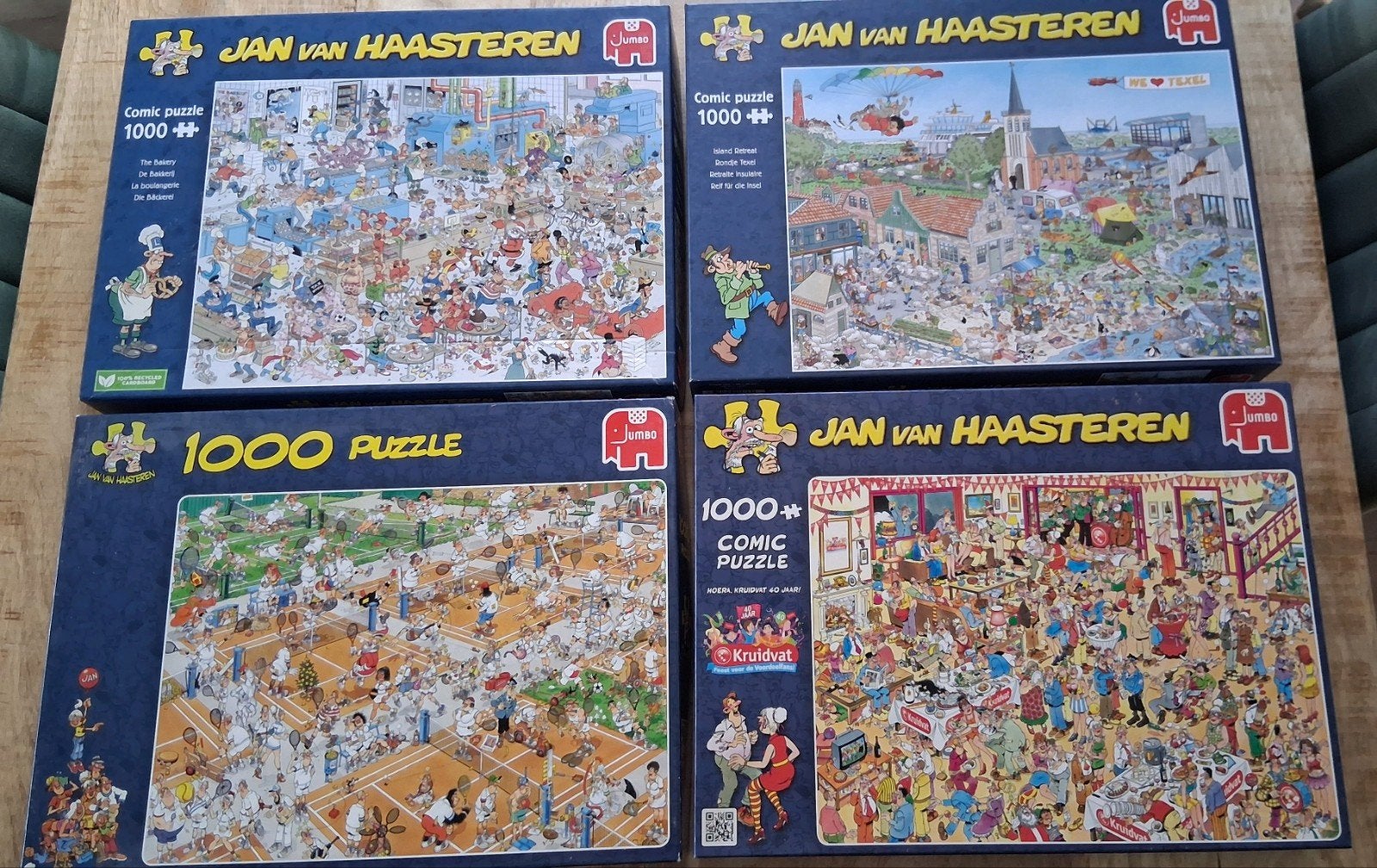 Jan van Haasteren puzzels 1000 stukjes €7,50 p/st, Hobby en Vrije tijd, Denksport en Puzzels, Zo goed als nieuw, 500 t/m 1500 stukjes
