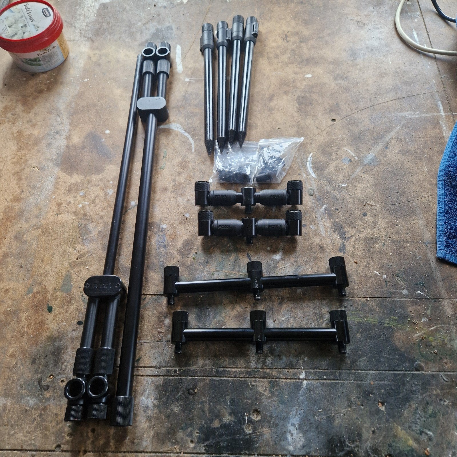 Tekoop fox blacklabel rodpod compleet.100 incl verz., Watersport en Boten, Ophalen of Verzenden, Zo goed als nieuw, Overige typen