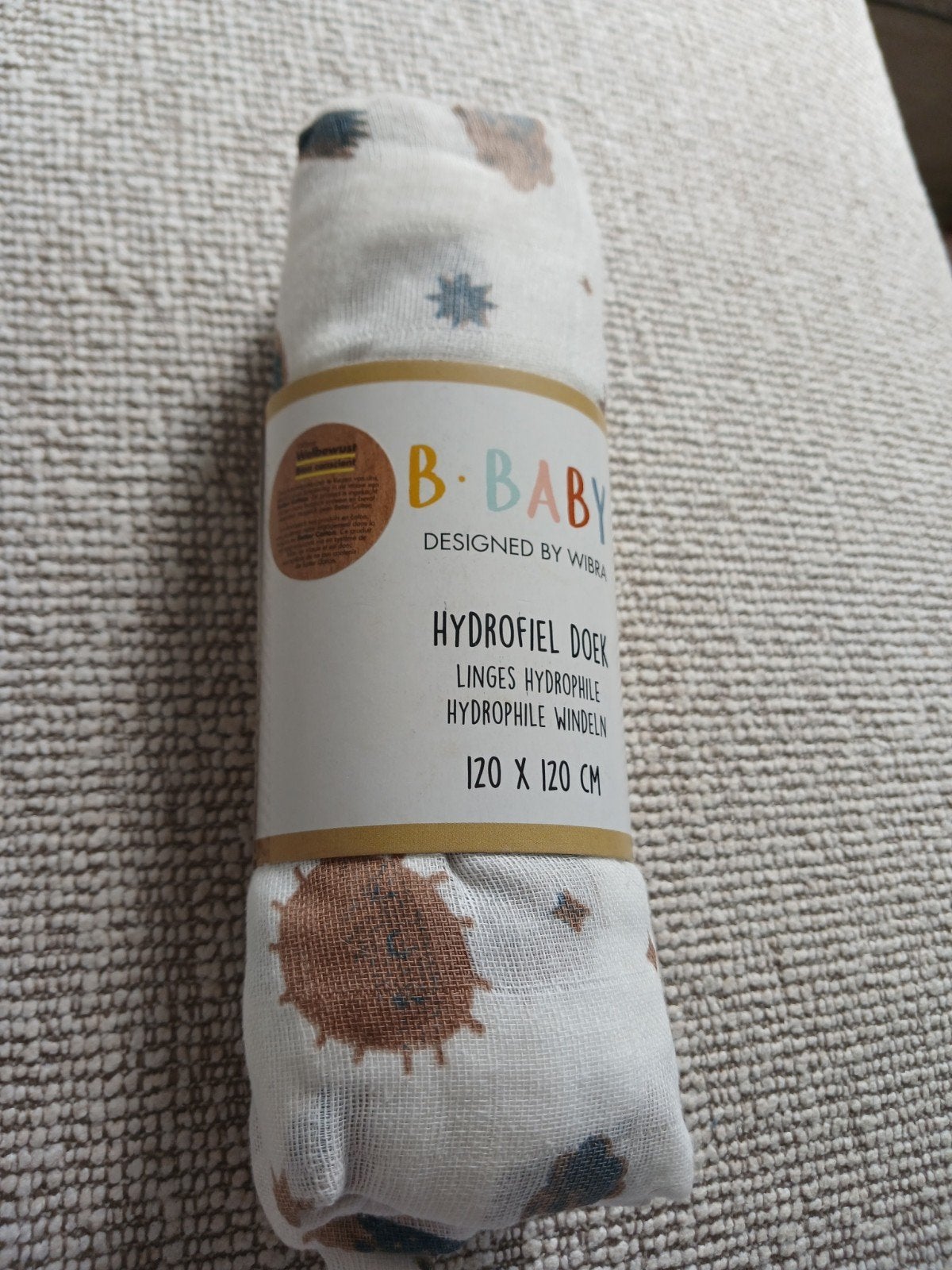 B.Baby Hydrofiele Doek 120x120 cm - Nieuw, Ophalen, Hydrofiele doek, Nieuw, Overige merken