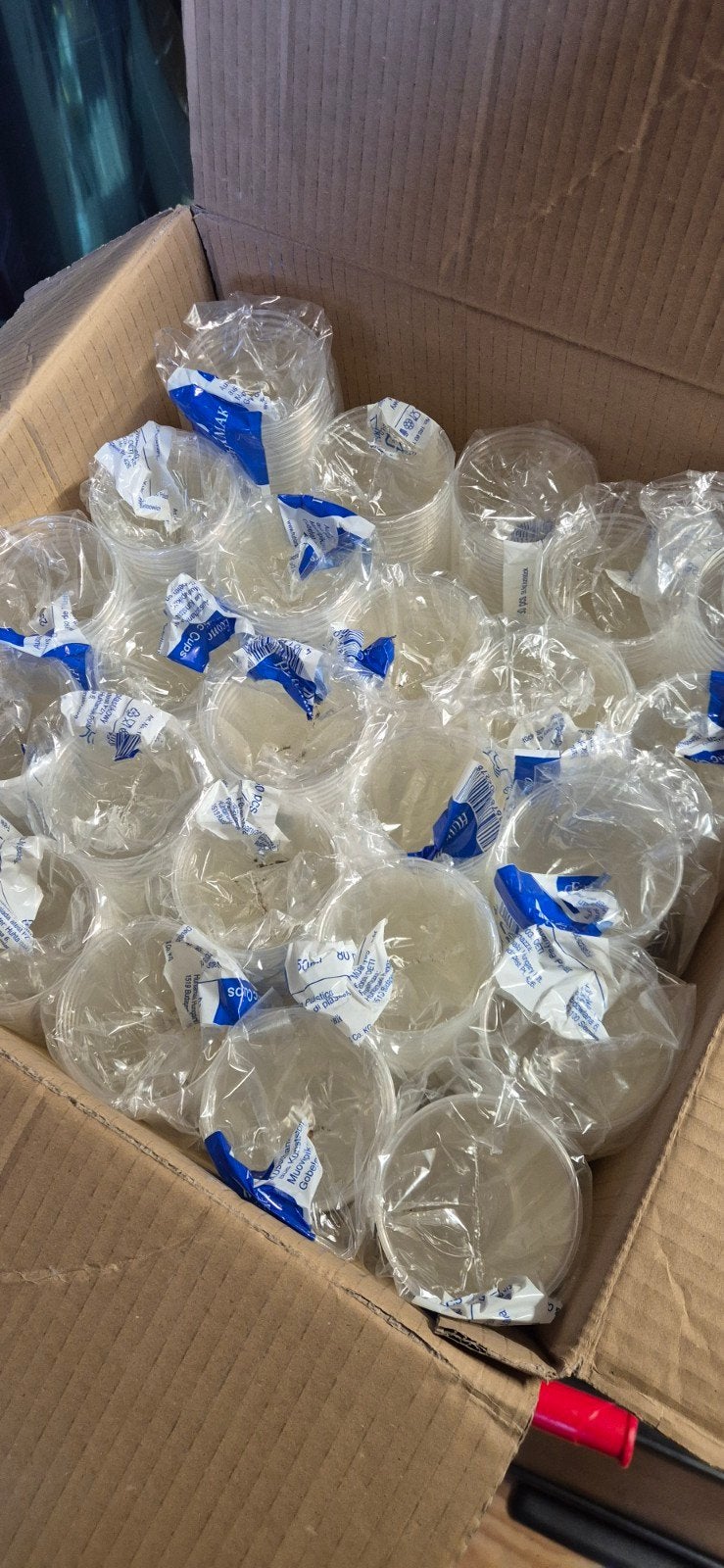 Nieuwe wegwerp plastic bekers 250ml - 41x80 stuks, Ophalen, Nieuw, Feestartikel, Verjaardag