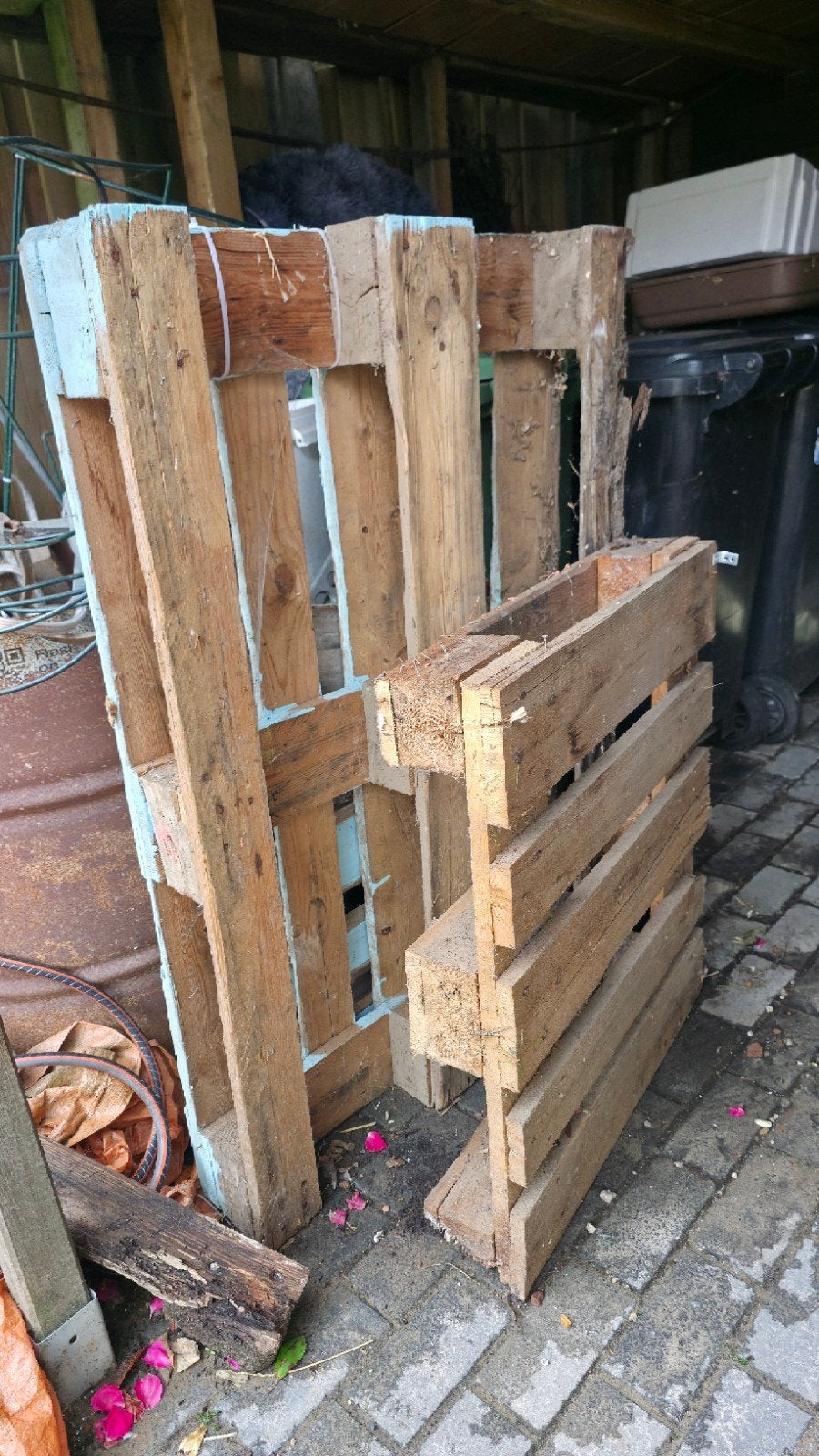 Gebruikte houten pallets - Ideaal voor projecten, Ophalen, Gebruikt, 50 mm of meer, Pallet