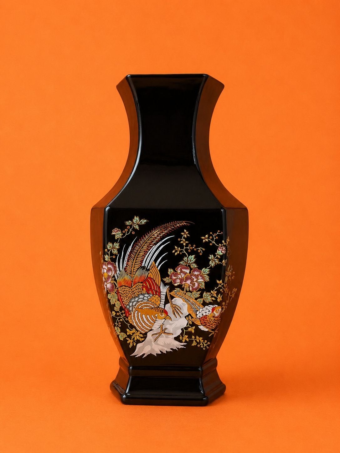 Prachtige Chinese vaas met vogeldecoratie, Ophalen of Verzenden