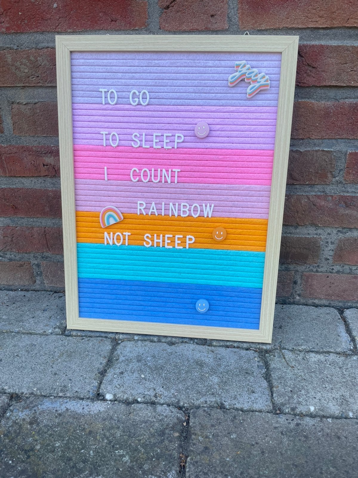 Vilten letterbord van hema, Ophalen, Zo goed als nieuw, Prikbord