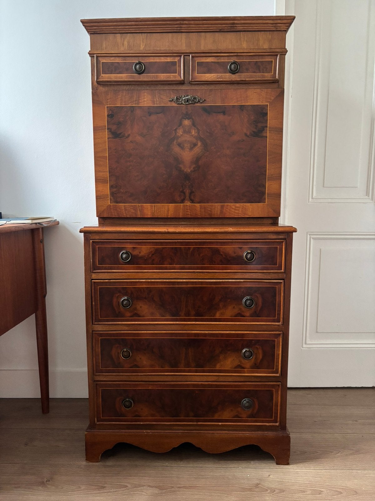 Antiek secretaire/bureau-kast, Ophalen, Gebruikt