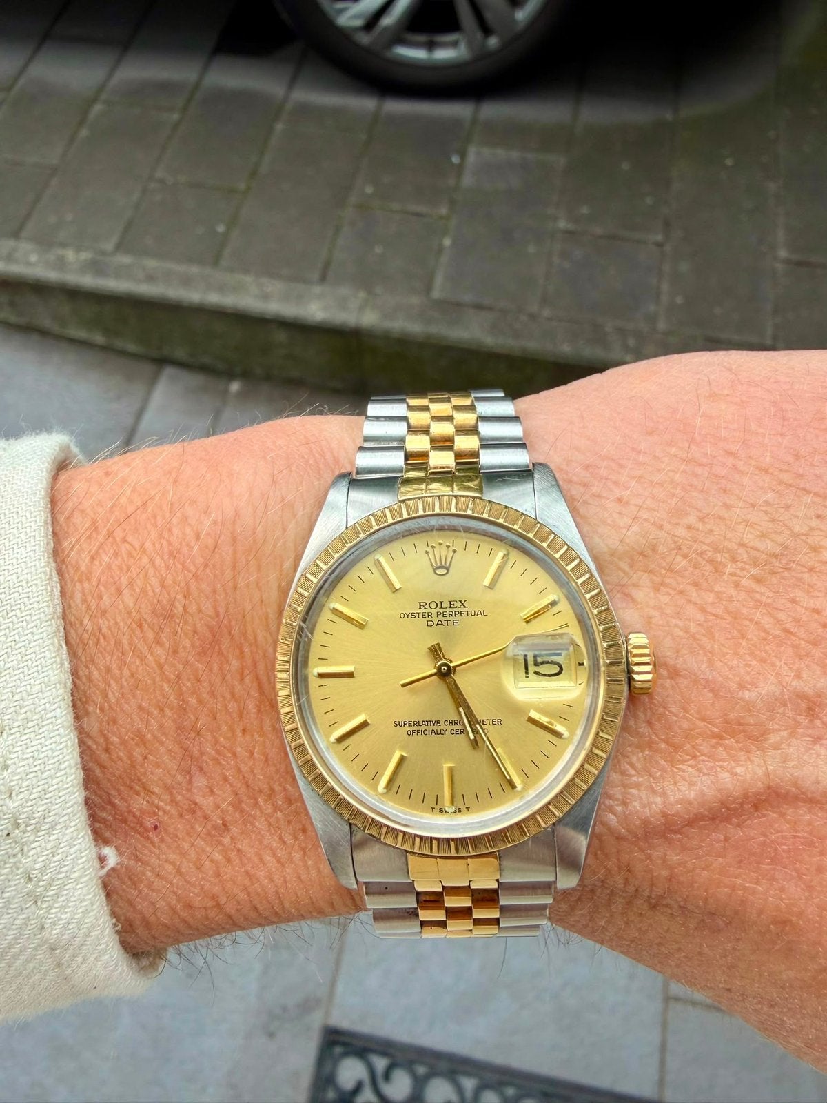 Rolex Datejust 1505 | 34mm | Topstaat, Sieraden, Tassen en Uiterlijk, Ophalen, Zo goed als nieuw, Staal, Rolex