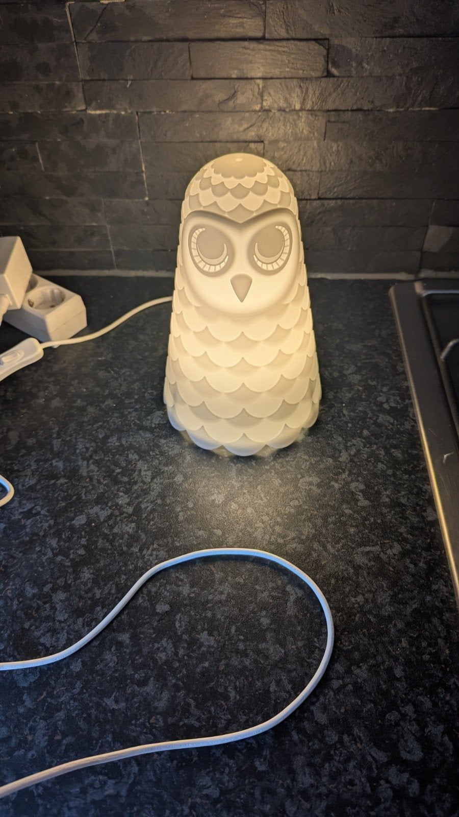 IKEA uil lampje - Wit, Zo goed als nieuw, Wit, Overige stijlen, Kunststof, IKEA