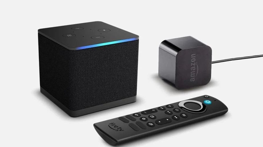 Amazon Fire TV Cube 3e generatie + USB-naar-LAN-adapter, Ophalen of Verzenden, Gebruikt, HDMI, Minder dan 500 GB