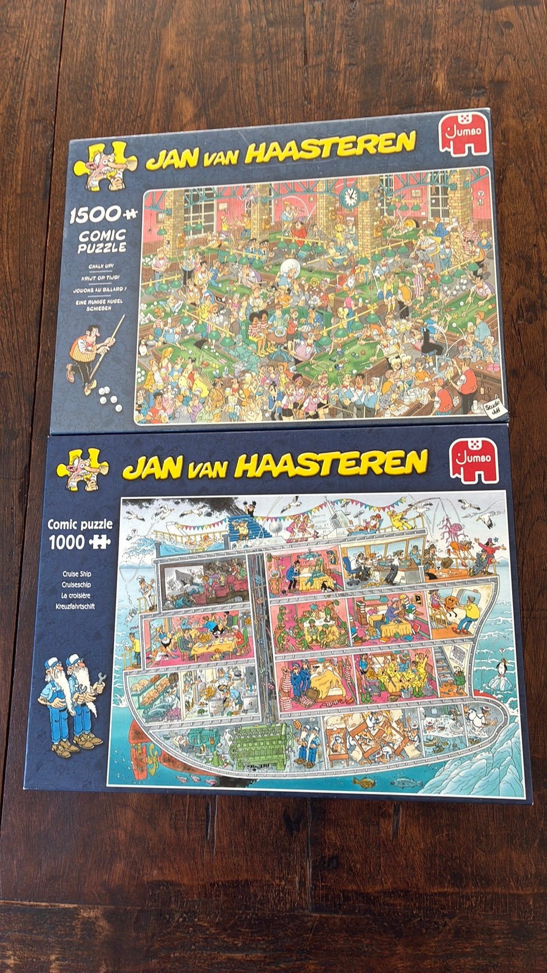 2 Nieuwe puzzels van Jan van Haasteren, Ophalen, 500 t/m 1500 stukjes, Nieuw