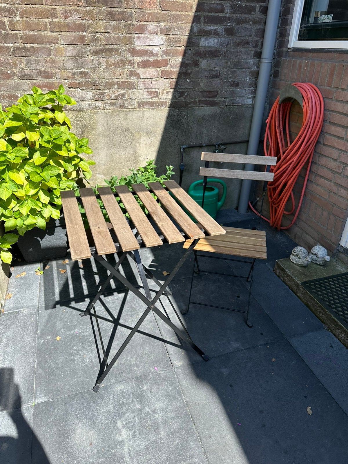 Bistro setje, Tuin en Terras, Ophalen, Zo goed als nieuw, Overige materialen