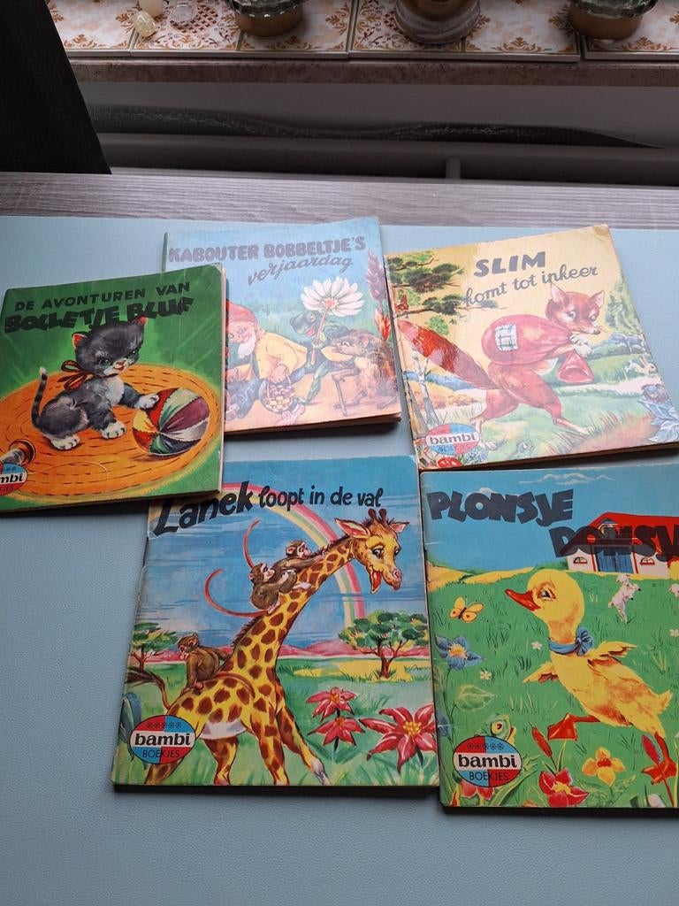 Set van 5 vintage kinderboekjes/ Bambi boekjes, Boeken, Ophalen of Verzenden, Gelezen