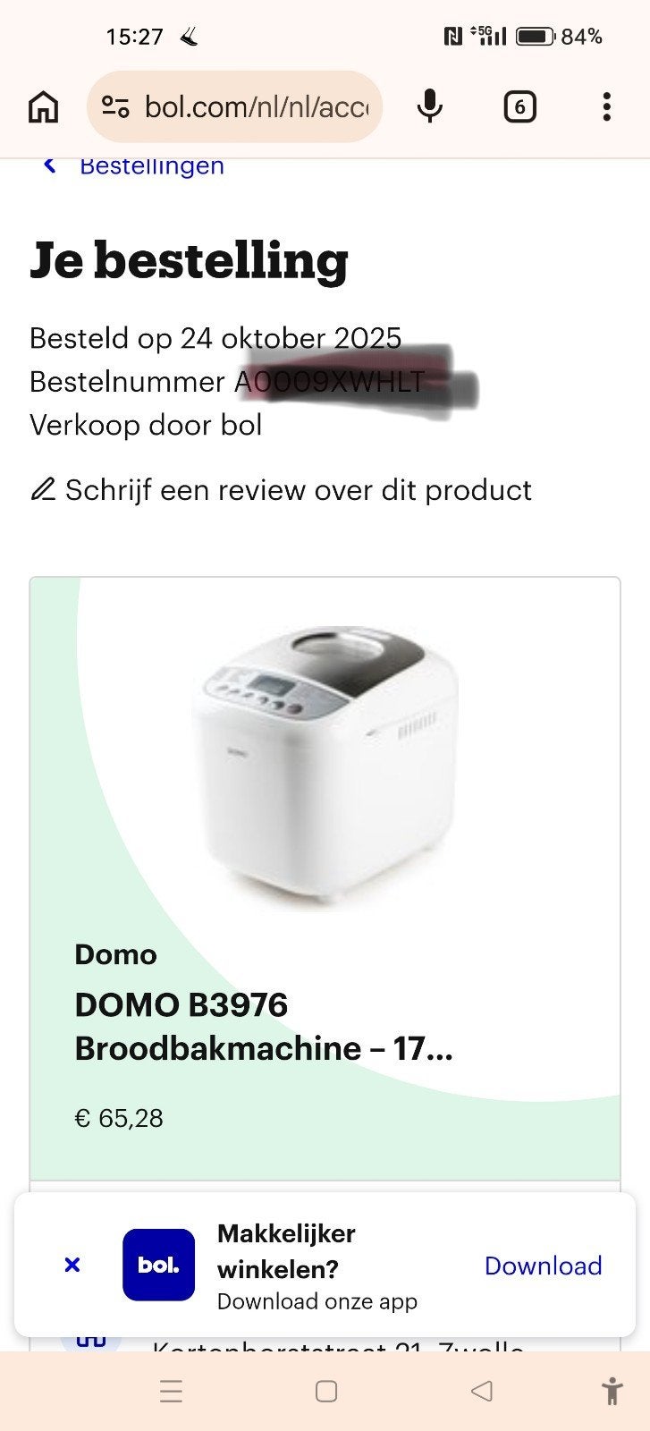 Domo DOMO B3976 Broodbakmachine - 17 programma's, Ophalen, Zo goed als nieuw