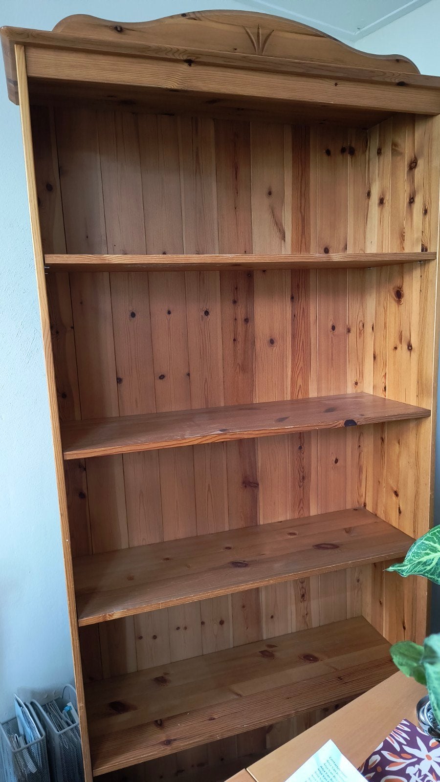 Vurenhouten boekenkast - 175x85x28 cm, Ophalen, Met plank(en), Gebruikt, 50 tot 100 cm