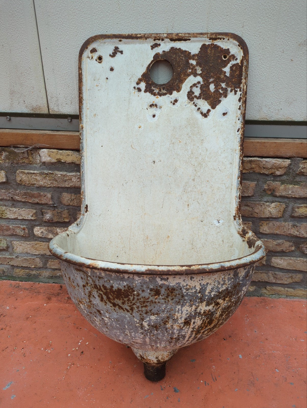 Antieke gietijzeren wasbak - Rustieke charme, Antiek en Kunst, Ophalen