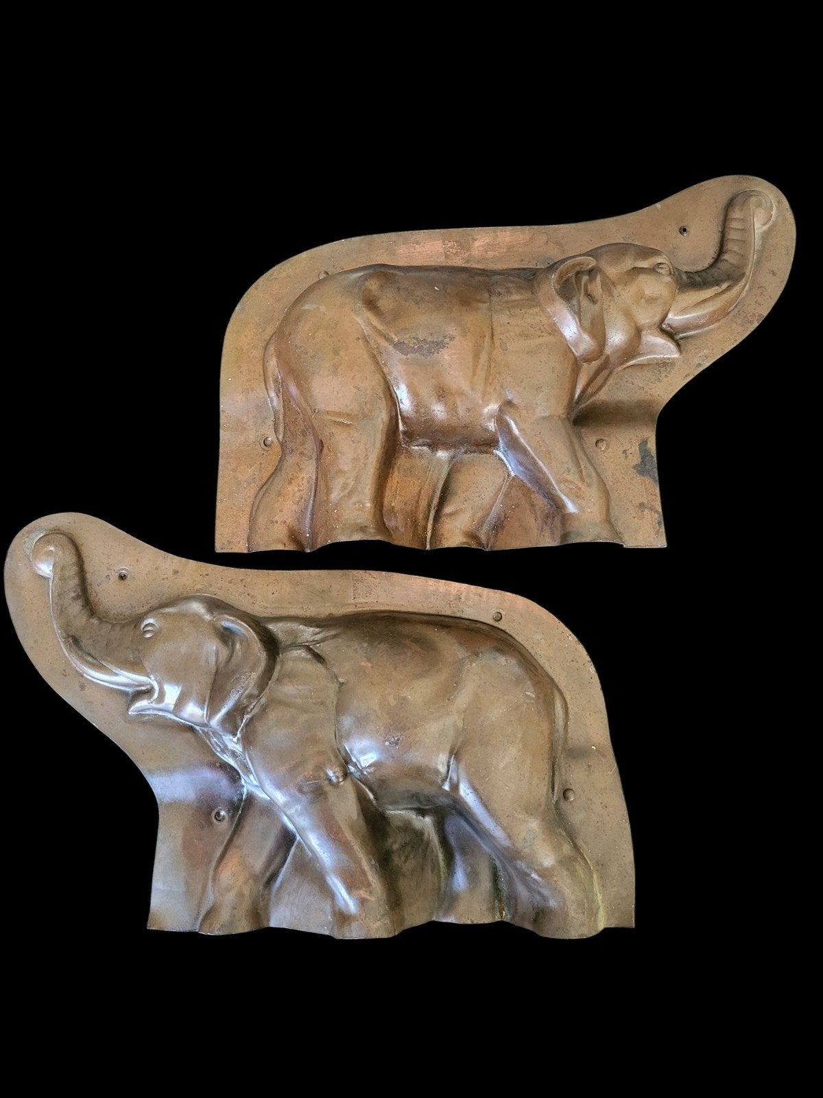 Vintage, 27cm. Chocolade mal in de vorm van een olifant., Ophalen of Verzenden