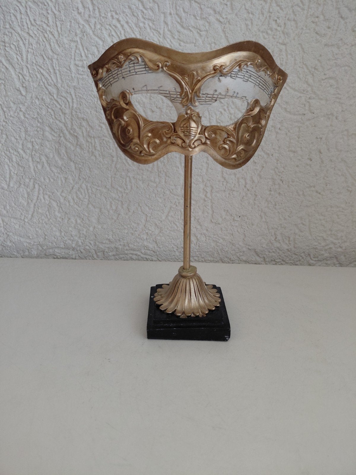 Venetiaans masker op voet, Antiek en Kunst, Curiosa en Brocante, Ophalen of Verzenden