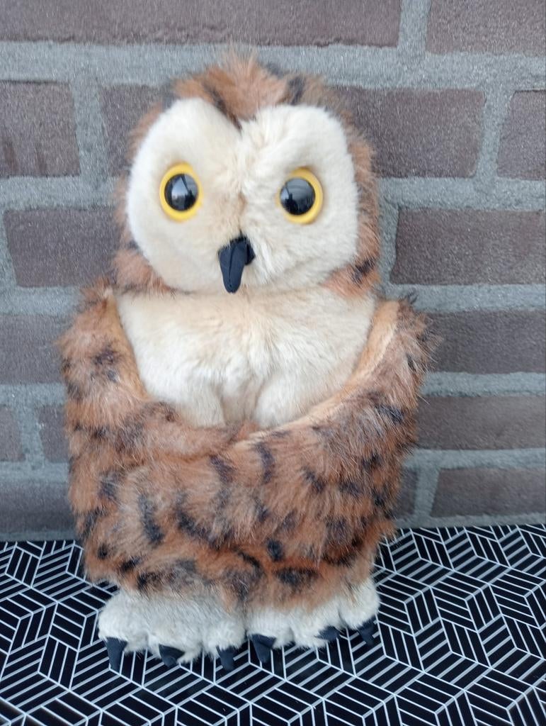 Handpop uil puppet company 27cm, Ophalen, Zo goed als nieuw, Overige typen