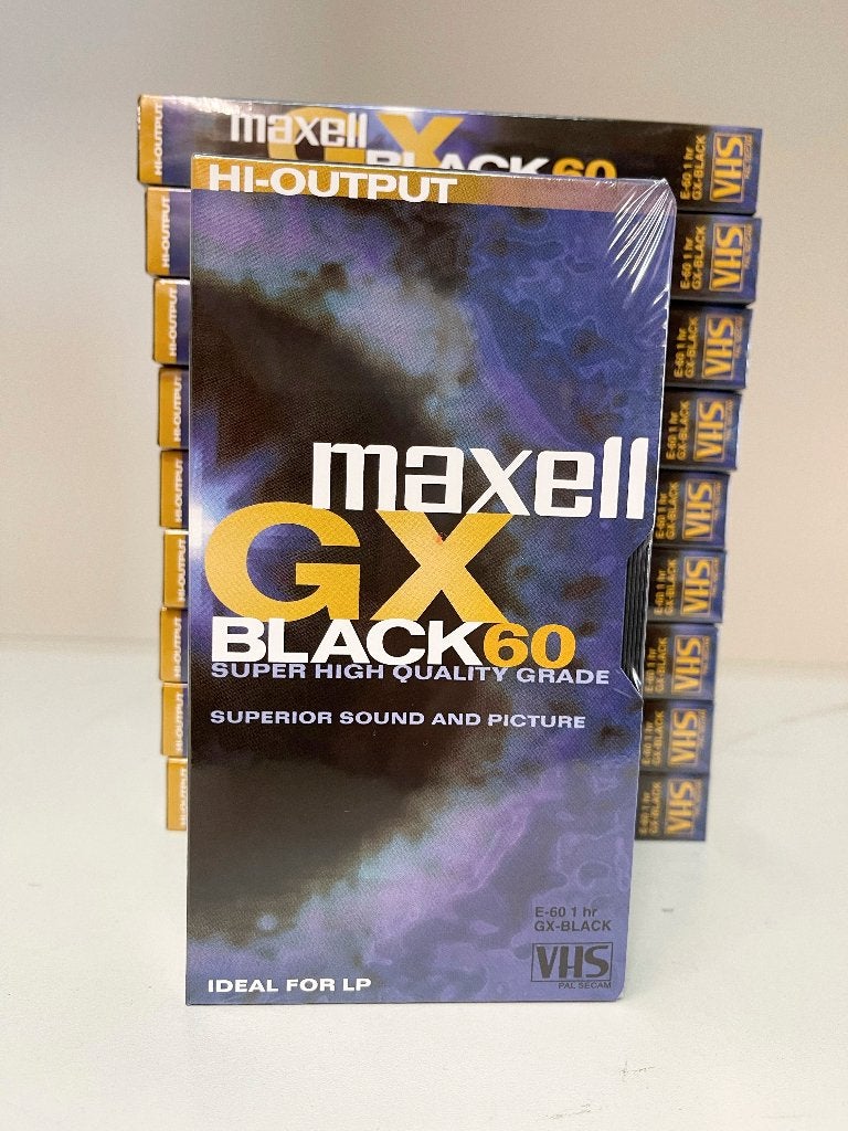 MAXELL E60 GX (10 Nieuw Super High Quality VHS Videoband ), Audio, Tv en Foto, Videospelers, N, N, Nieuw, Ophalen of Verzenden
