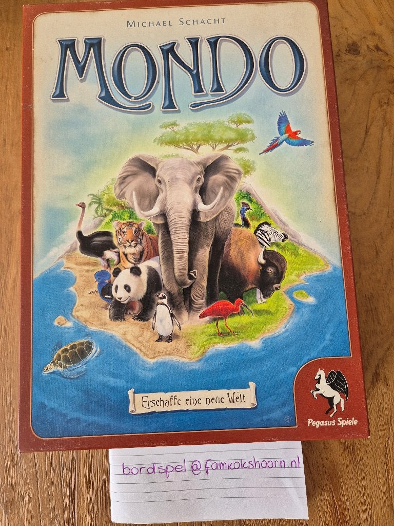 Bordspel Mondo, Hobby en Vrije tijd, Gezelschapsspellen | Bordspellen, Een of twee spelers, Ophalen of Verzenden, Zo goed als nieuw