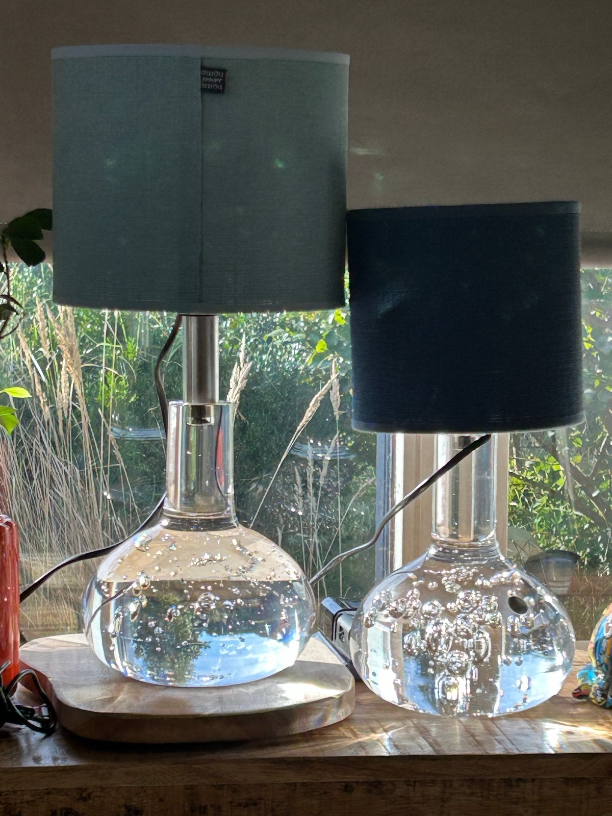 Set Royal Leerdam lampvoeten kristal. Prijs is per stuk, Met schakelaar, Zo goed als nieuw, Glas, Vintage