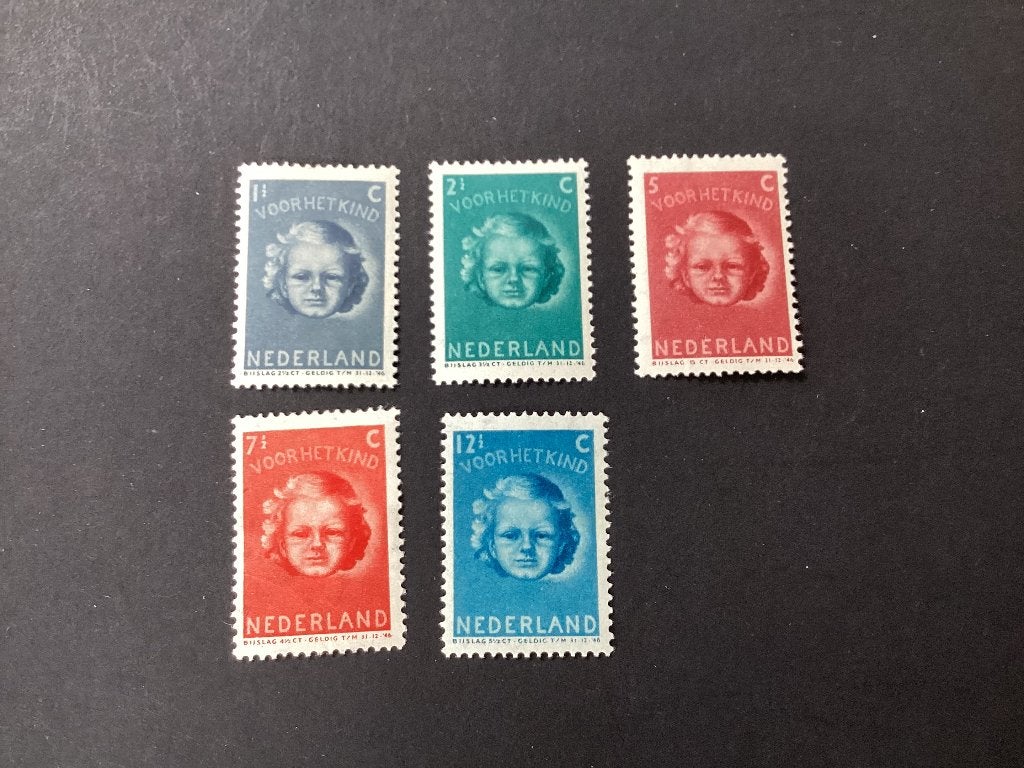 1945, kinderzegels, 444-448, Verzenden, Na 1940, Postfris