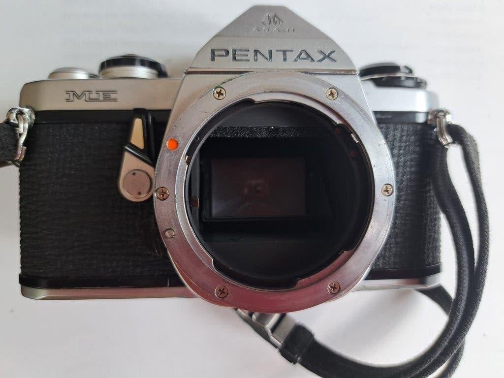 Asahi Pentax ME, inclusief Soligor zoom macrolens (28-80 mm), Ophalen of Verzenden, Gebruikt, Spiegelreflex, Pentax