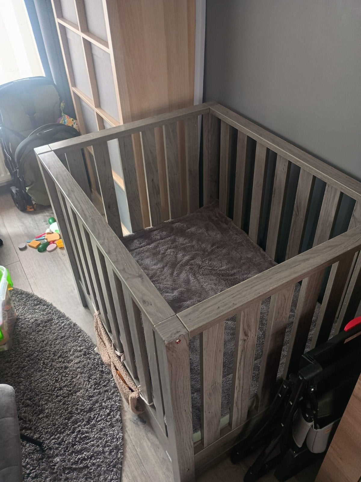 Box met matrasje en boxkleed, Ophalen of Verzenden, Zo goed als nieuw, Vierkant, Boxkleed