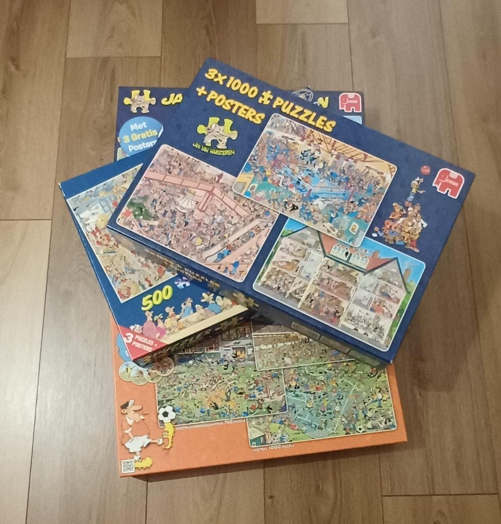 van haasteren puzzels, Ophalen, 500 t/m 1500 stukjes, Zo goed als nieuw, Legpuzzel