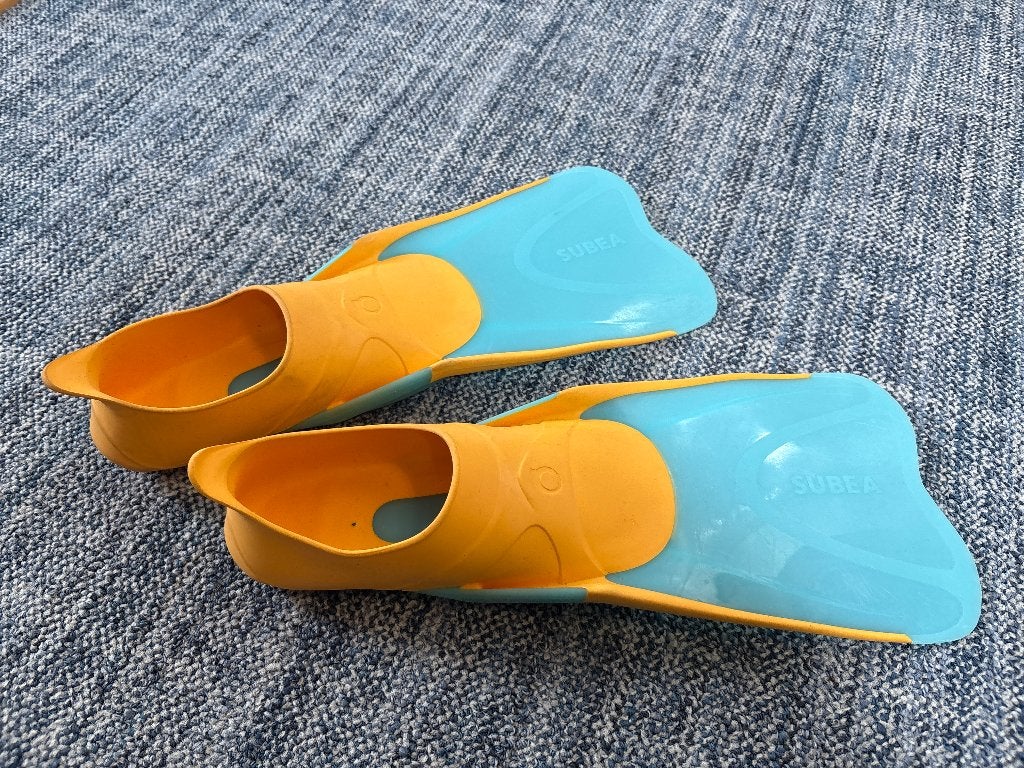 Subea flippers maat 32-33, Watersport en Boten, Ophalen of Verzenden, Zo goed als nieuw, Snorkelvinnen