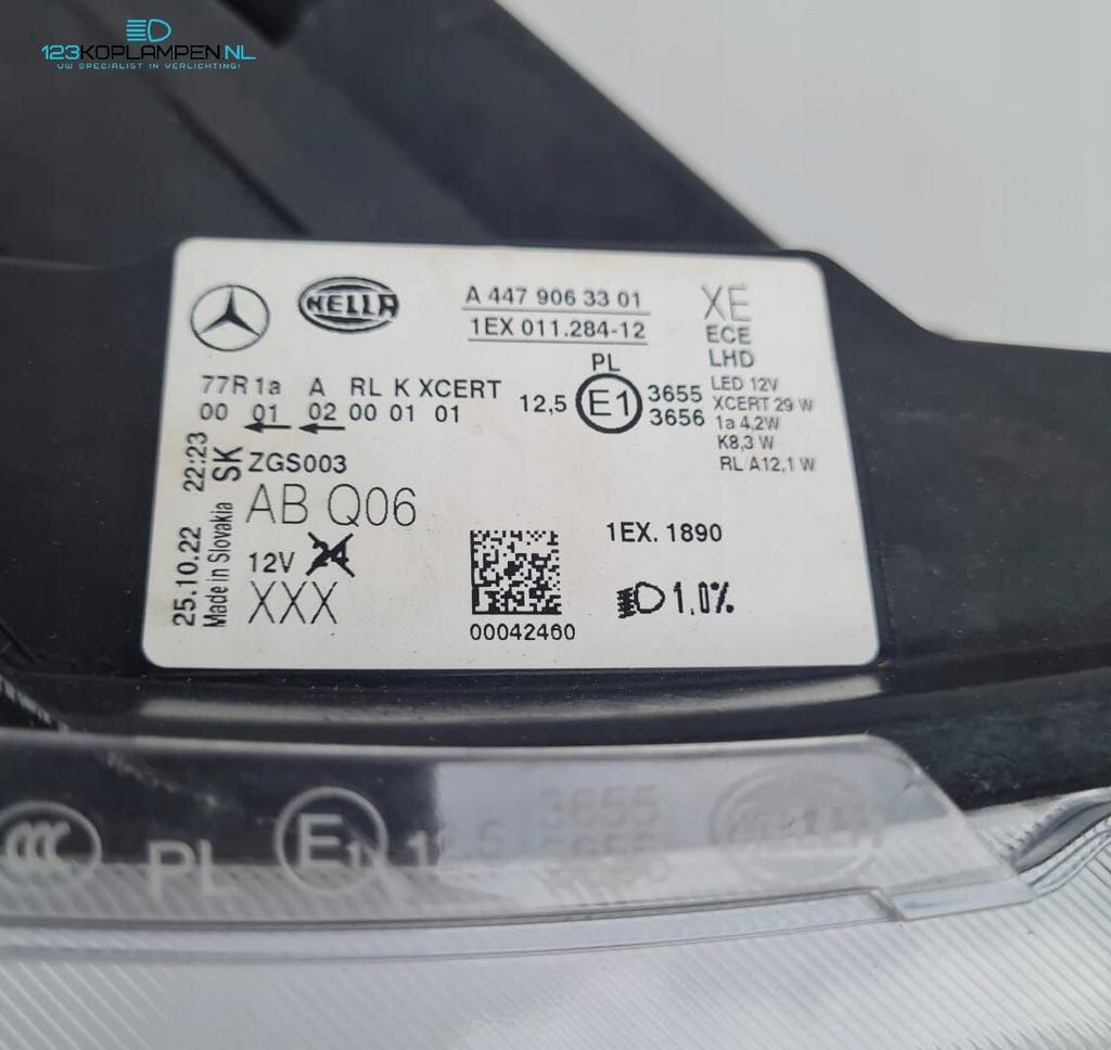 Mercedes V Klasse EQ Vito X447 Full Led koplamp rechts, Ophalen, Gebruikt, -, -