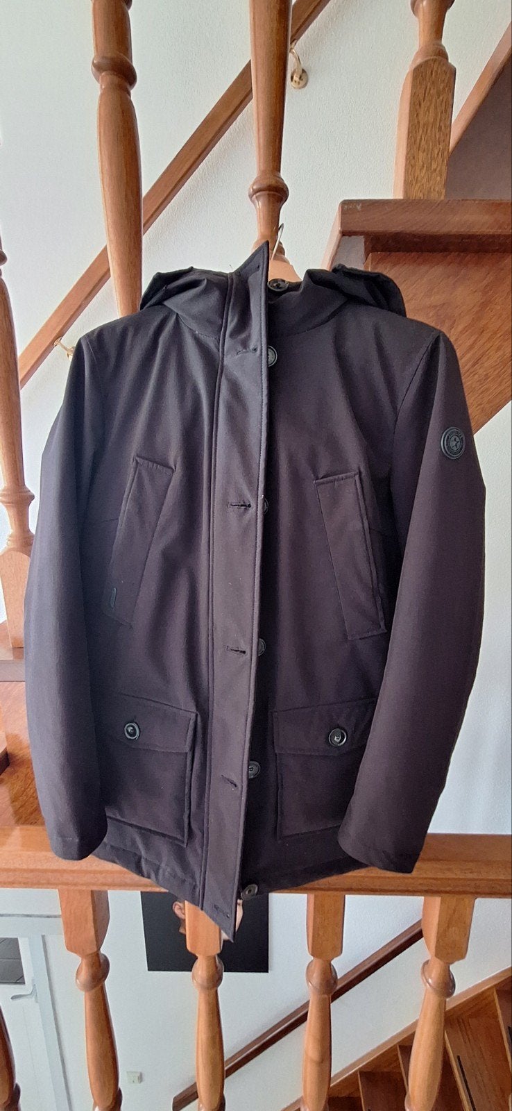 Airforce jas maat M winterjas, Kleding | Dames, Maat 38/40 (M), Airforce, Zwart, Ophalen of Verzenden