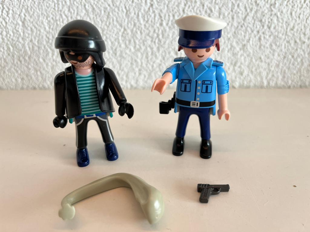 Playmobil duopack Politieagent en dief 9218, Ophalen of Verzenden, Zo goed als nieuw, Complete set