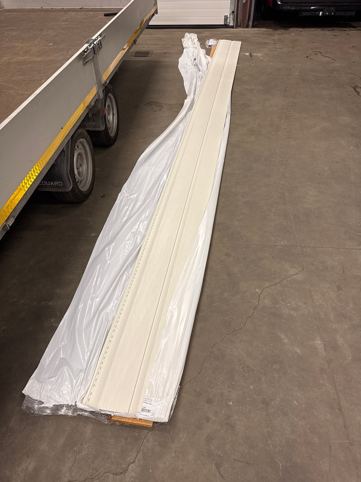 Escade Dubbel Rabatdeel Wit - Nieuw (6m x 36cm), Ophalen, Overige typen, Nieuw, 300 cm of meer