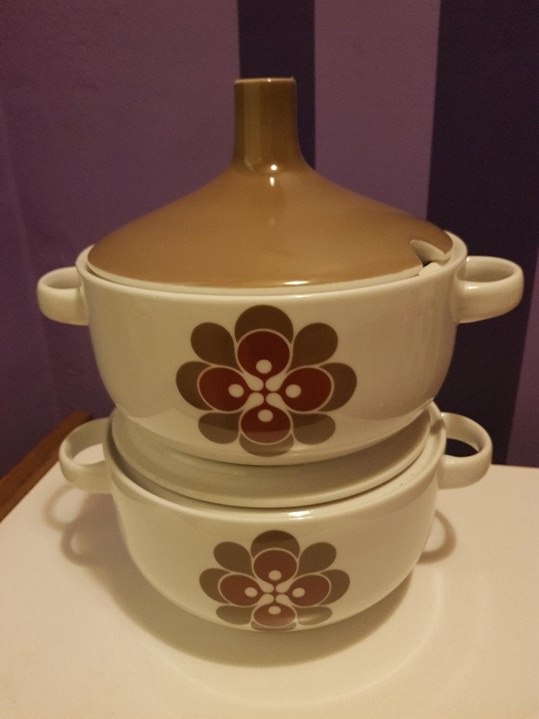 Retro Vintage Hutschenreuther Arzberg Schaal deksel servies, Huis en Inrichting, Ophalen, Gebruikt, Arzberg, Vintage