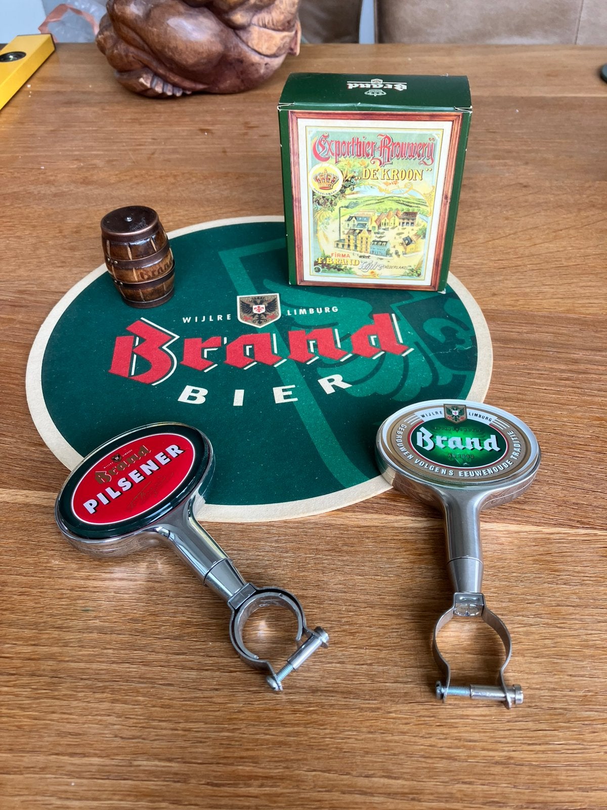 Kaveltje vintage brand bier brandbier items, Ophalen of Verzenden, Gebruikt, Brand
