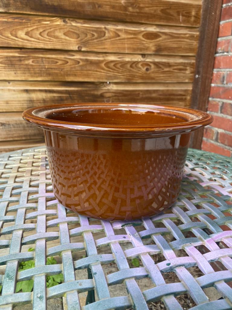 Vintage pot, Tuin en Terras, Bloembakken en Plantenbakken, Ophalen, Steen, Gebruikt, Minder dan 30 cm