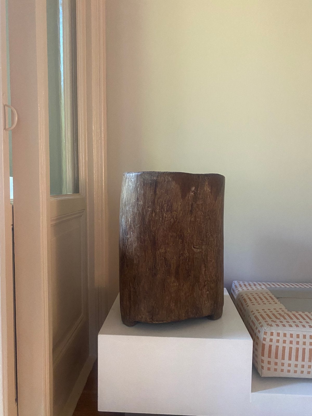 Grote houten planten pot, Ophalen of Verzenden, Zo goed als nieuw