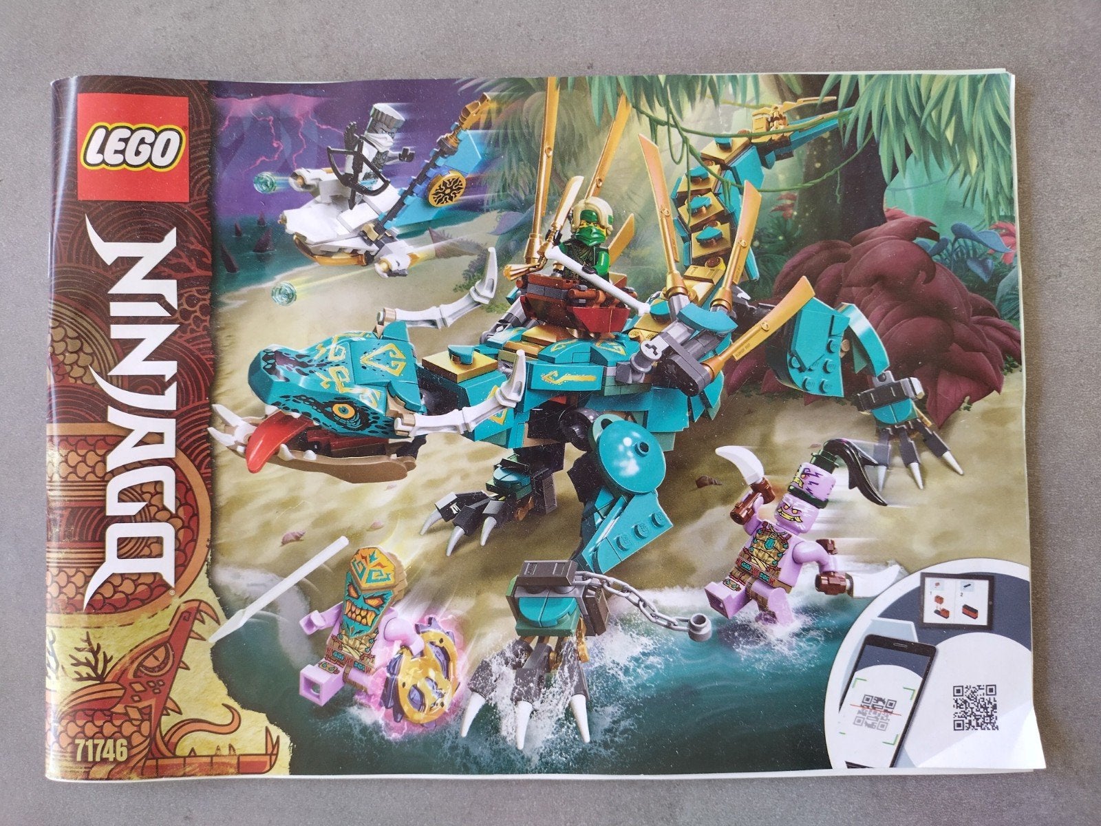 Lego ninjago draak 71746, Gebruikt, Lego, Ophalen of Verzenden, Compleet